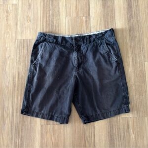 American Eagle Cargo Shorts Classic Gray Blue Pockets Cotton Mens 34